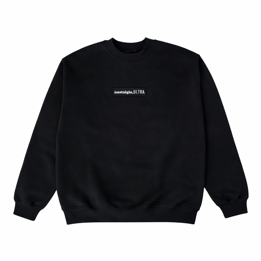 BOX LOGO BLACK CREWNECK