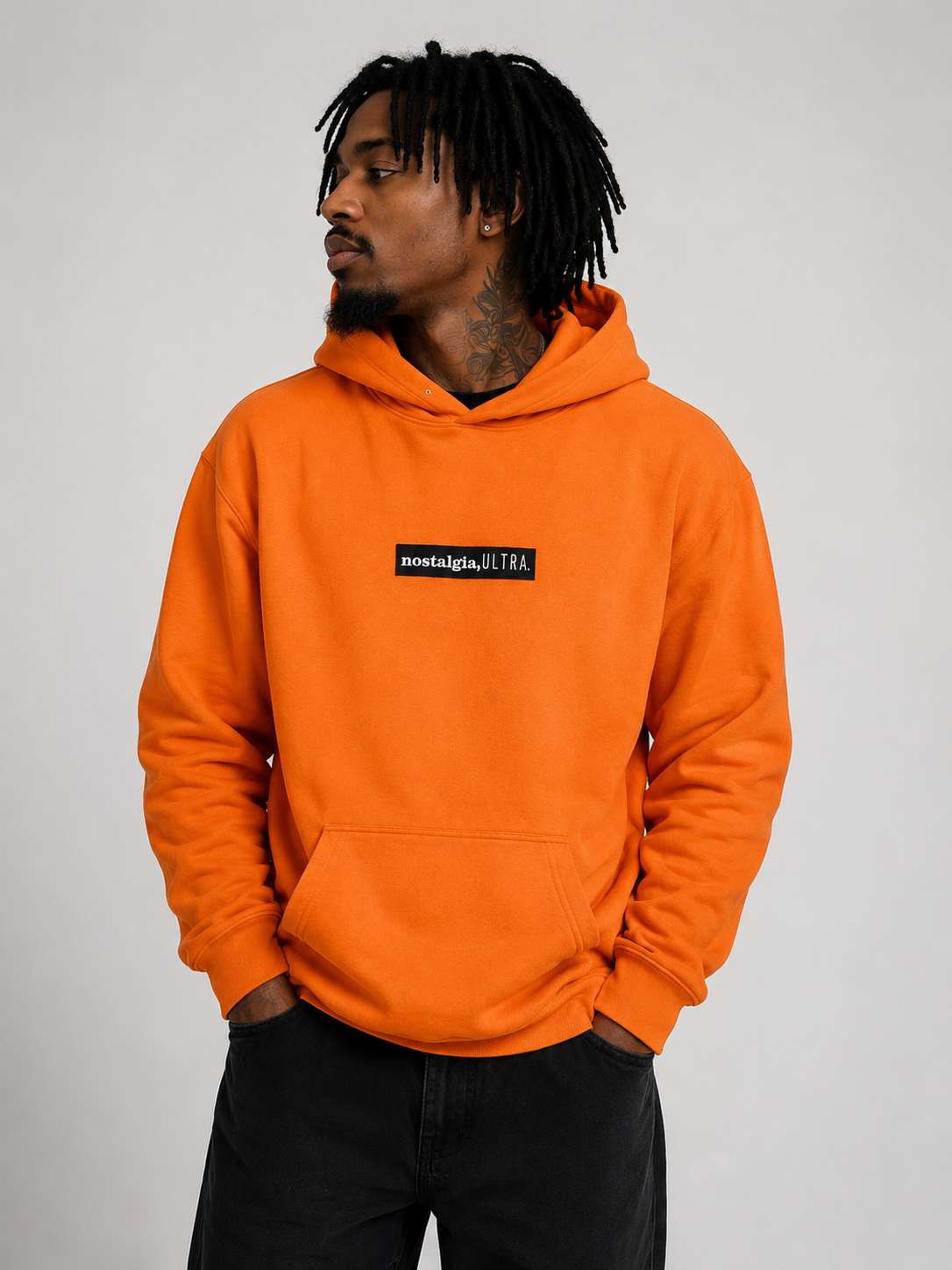 BOX LOGO ORANGE HOODIE