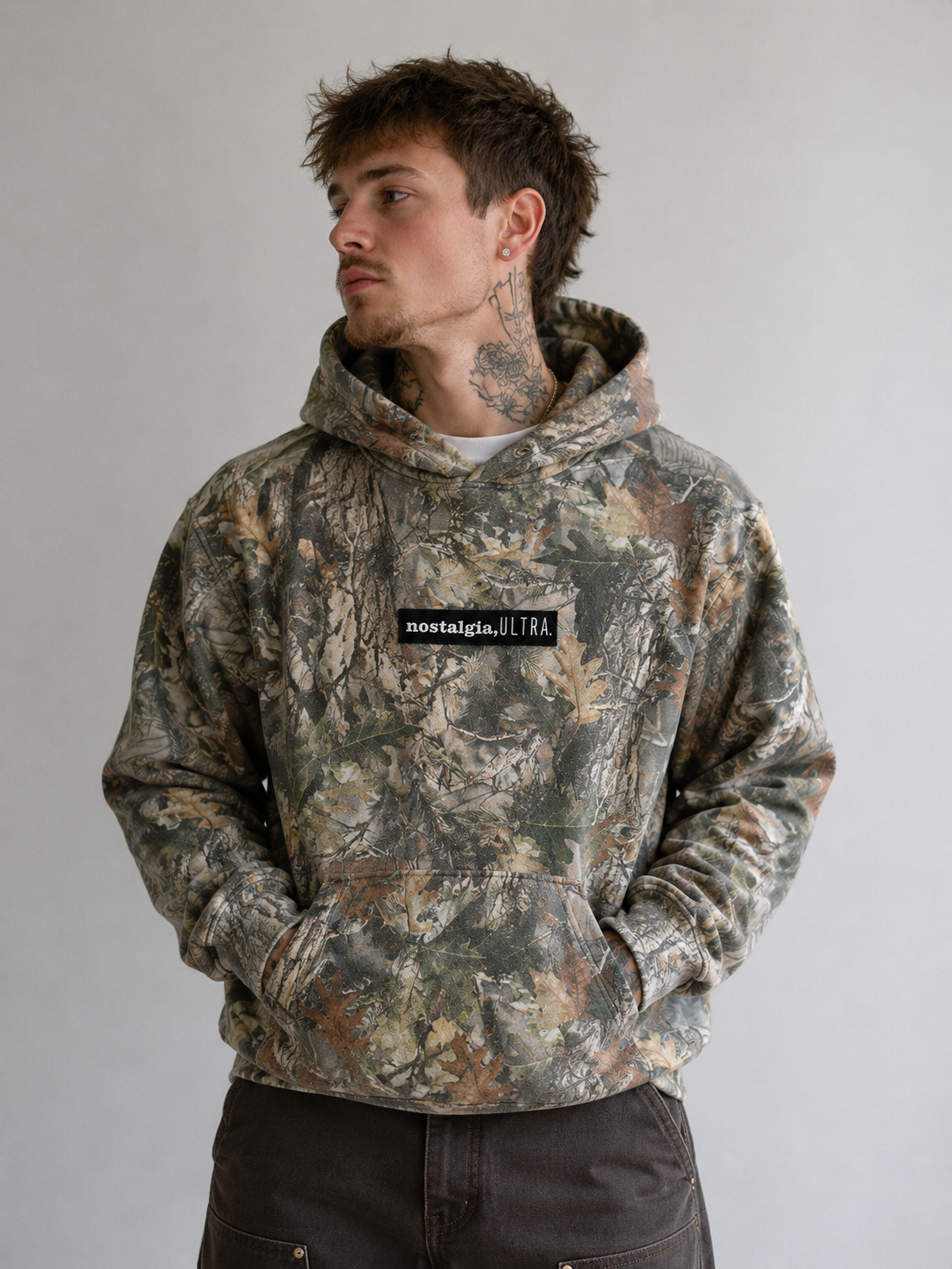 ⚡️BOX LOGO CAMO HOODIE VINTAGE WASH WOOD
