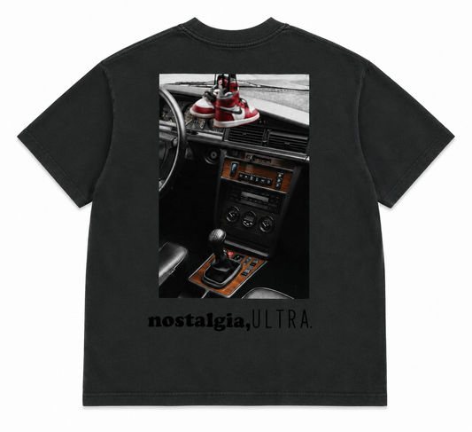 DOGLEG SS T SHIRT VINTAGE WASH BLACK