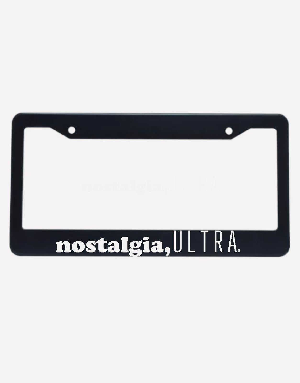 LICENSE PLATE FRAME SET